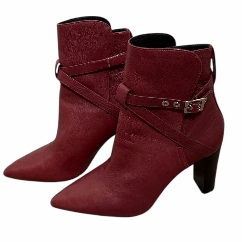 Paige Camille Boot Cabernet Leather Size 10 Wine Western Boho